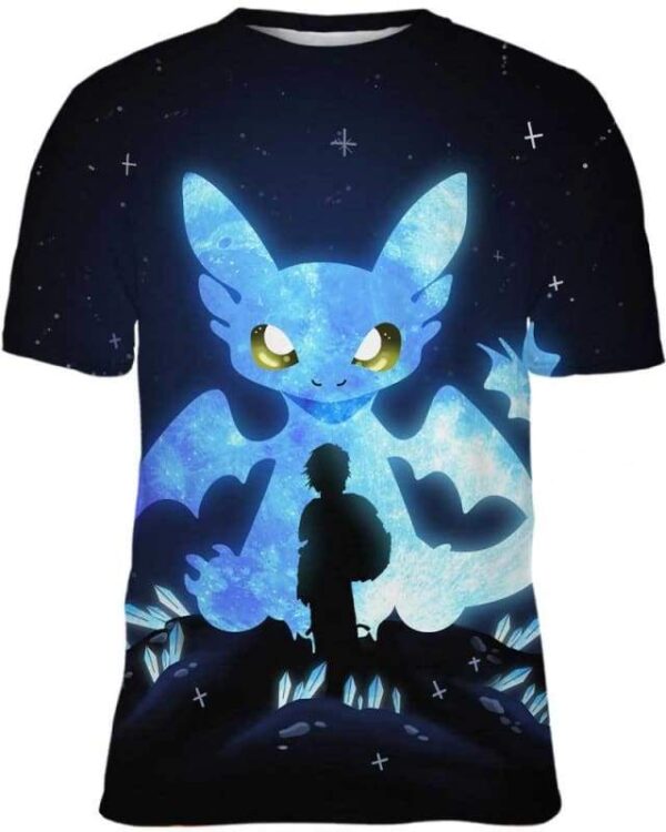 Dragon Moon Glows - All Over Apparel - Kid Tee / S - www.secrettees.com