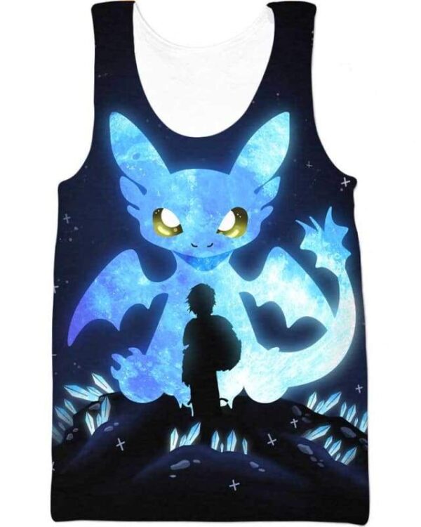 Dragon Moon Glows - All Over Apparel - Tank Top / S - www.secrettees.com