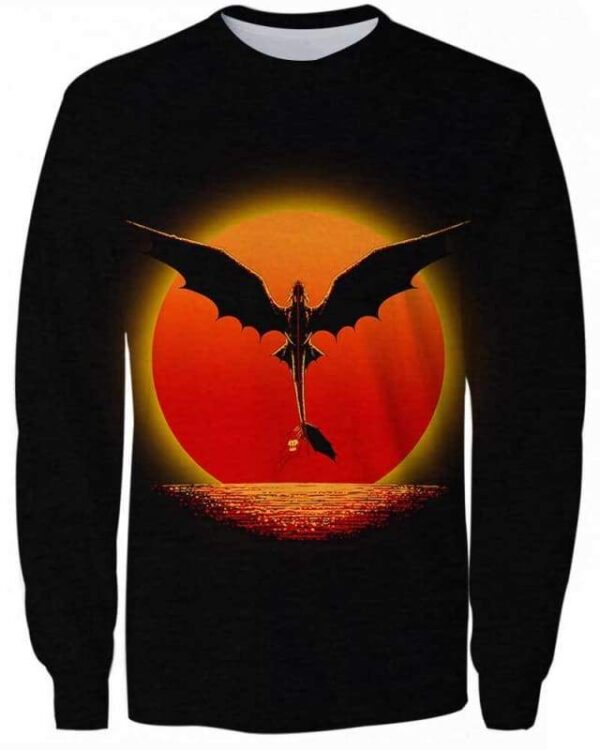 Dragon on Sunset - All Over Apparel - Sweatshirt / S - www.secrettees.com