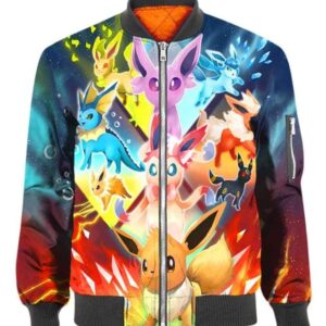 Eeveelution - All Over Apparel - Bomber / S - www.secrettees.com