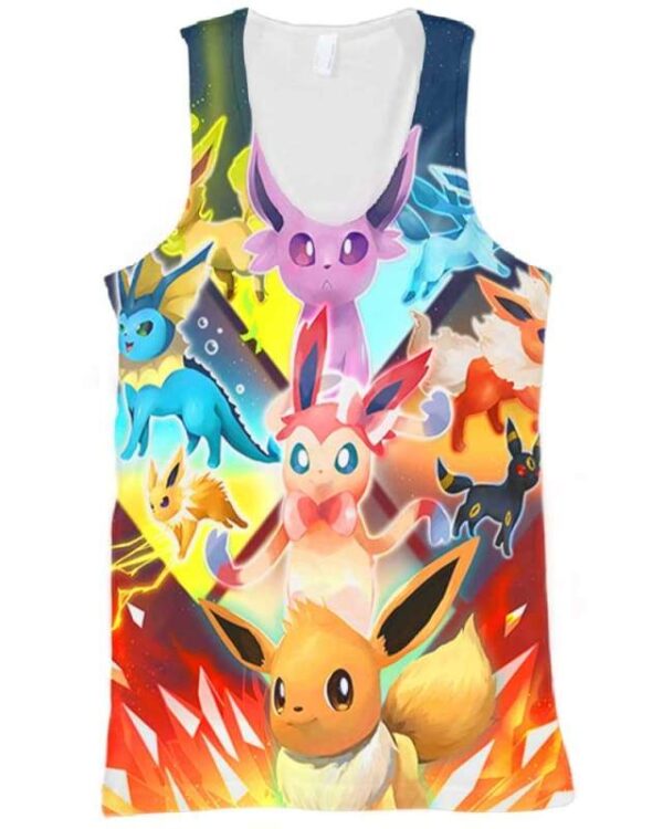 Eeveelution - All Over Apparel - Tank Top / S - www.secrettees.com