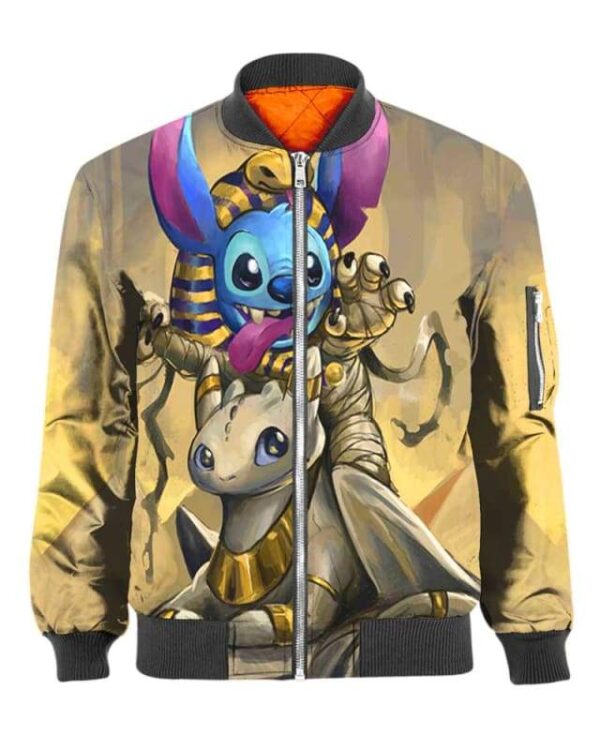 Egypt Cute Stitch - All Over Apparel - Bomber / S - www.secrettees.com