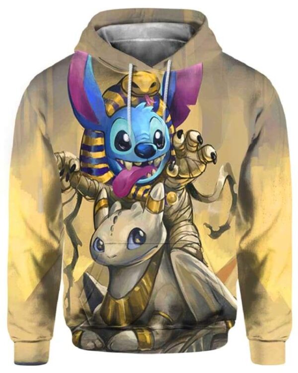 Egypt Cute Stitch - All Over Apparel - Hoodie / S - www.secrettees.com