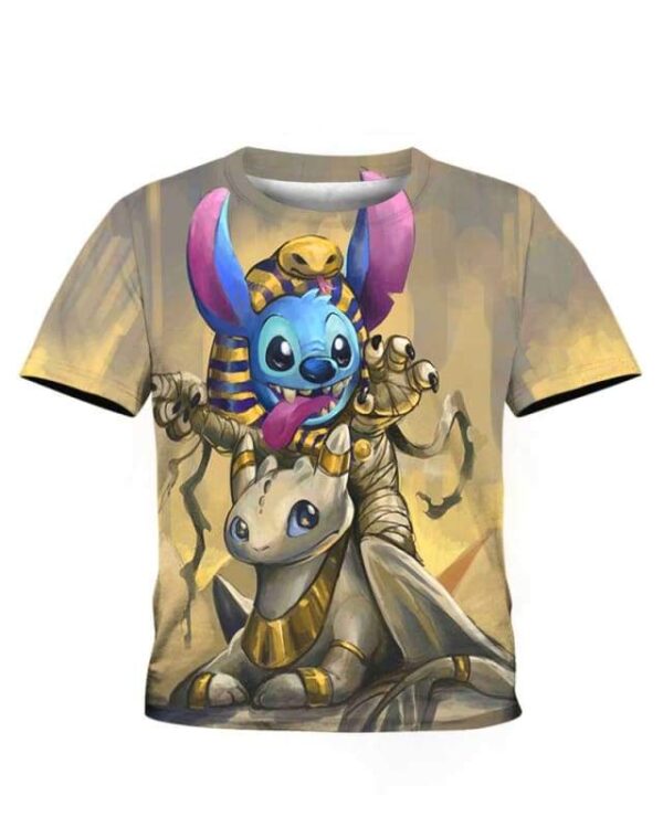 Egypt Cute Stitch - All Over Apparel - Kid Tee / S - www.secrettees.com