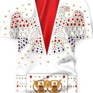 Elvis Presley Costume - All Over Apparel - T-Shirt / S - www.secrettees.com