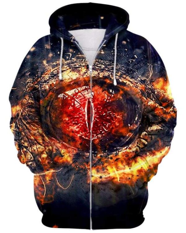 Evil eye - All Over Apparel - Zip Hoodie / S - www.secrettees.com