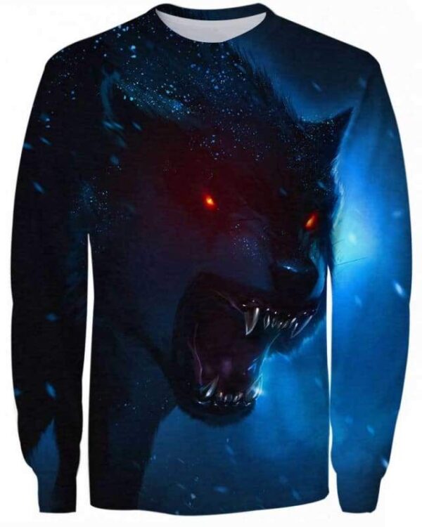 Evil Wolf - All Over Apparel - Sweatshirt / S - www.secrettees.com