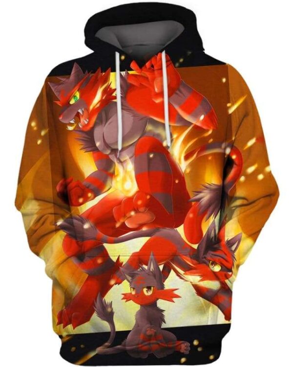 Evolution Of Torracat - All Over Apparel - Hoodie / S - www.secrettees.com