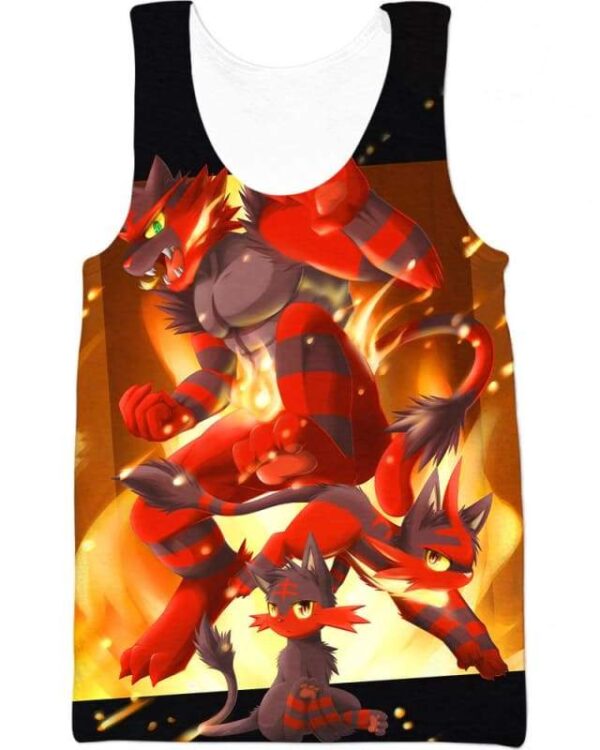 Evolution Of Torracat - All Over Apparel - Tank Top / S - www.secrettees.com