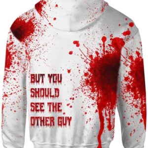 Famille - Halloween Blood Hoodie T-shirt - All Over Apparel - www.secrettees.com