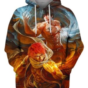Fire And Ice - All Over Apparel - Hoodie / S - www.secrettees.com
