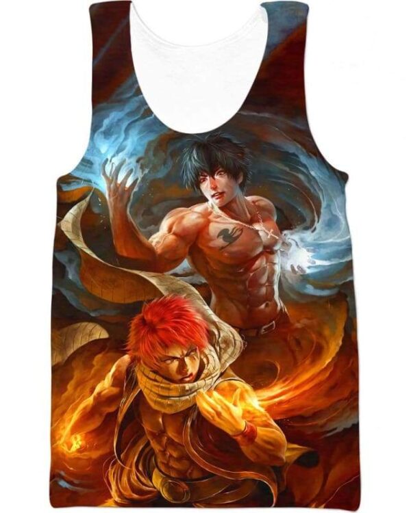 Fire And Ice - All Over Apparel - Tank Top / S - www.secrettees.com