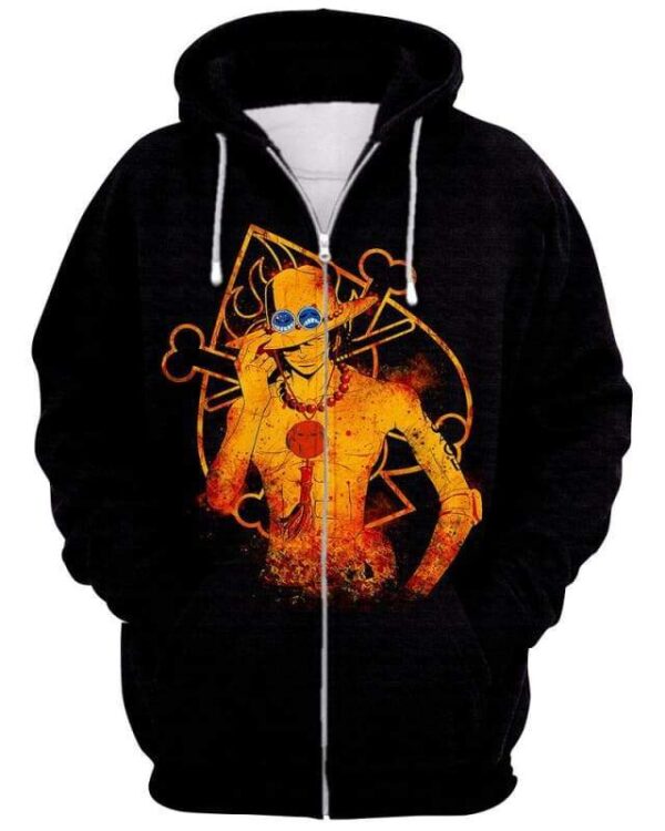 Fire Dominates - All Over Apparel - Zip Hoodie / S - www.secrettees.com