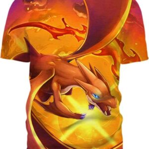 Fire Dragon - All Over Apparel - T-Shirt / S - www.secrettees.com