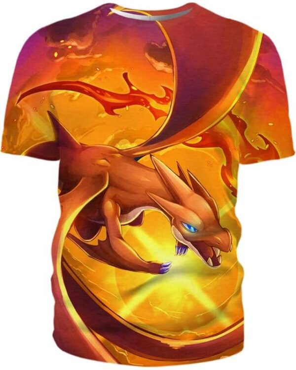 Fire Dragon - All Over Apparel - T-Shirt / S - www.secrettees.com