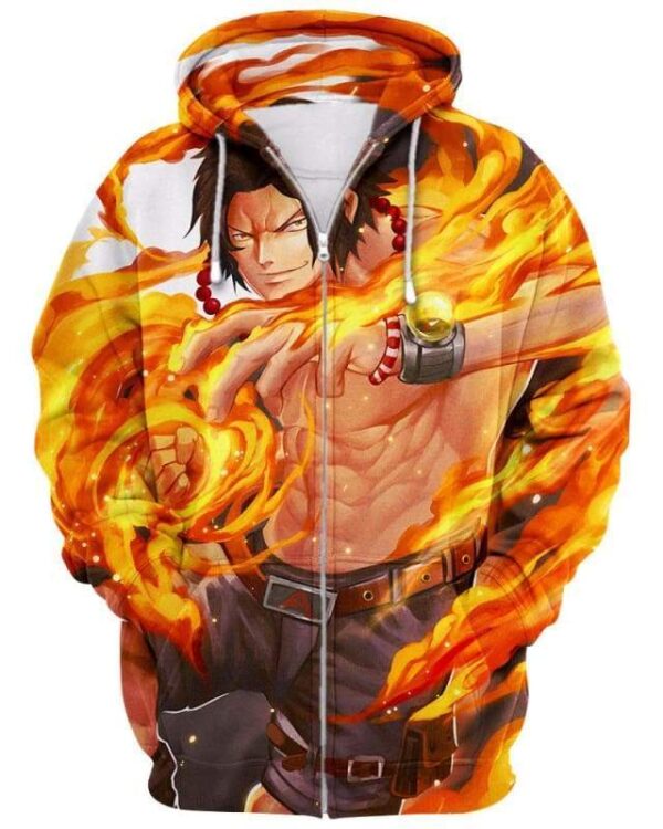 Fire Fit - All Over Apparel - Zip Hoodie / S - www.secrettees.com