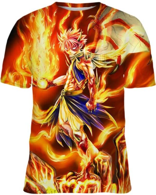Fire God Dragon Natsu - All Over Apparel - T-Shirt / S - www.secrettees.com