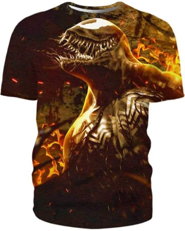Fire Venom - All Over Apparel - T-Shirt / S - www.secrettees.com