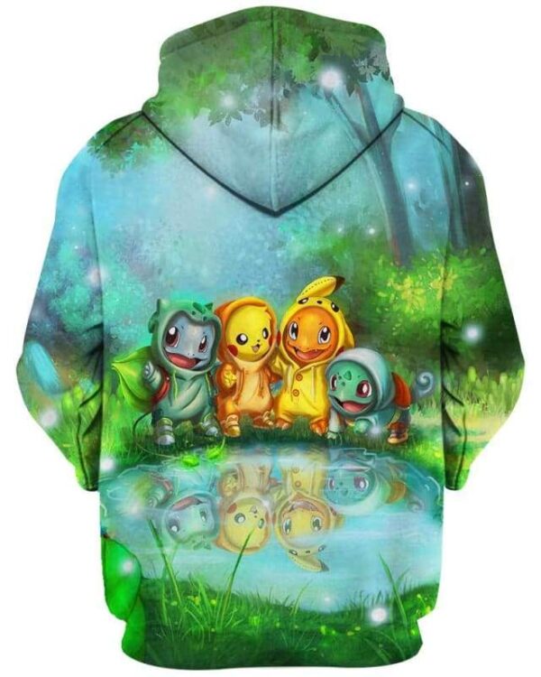 Forest Friends Pokemon - All Over Apparel - www.secrettees.com