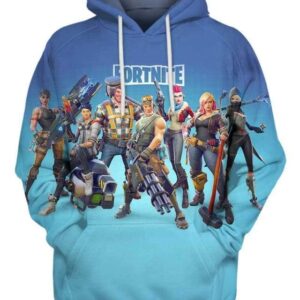 Fortnite Heroes - All Over Apparel - Hoodie / S - www.secrettees.com