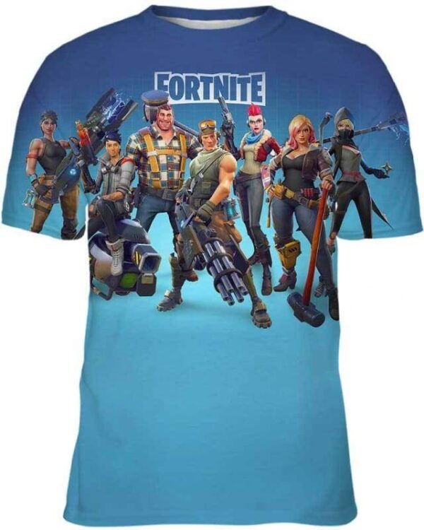 Fortnite Heroes - All Over Apparel - Kid Tee / S - www.secrettees.com