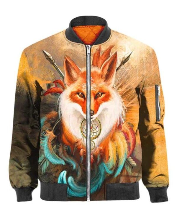 Fox Warrior - All Over Apparel - Bomber / S - www.secrettees.com