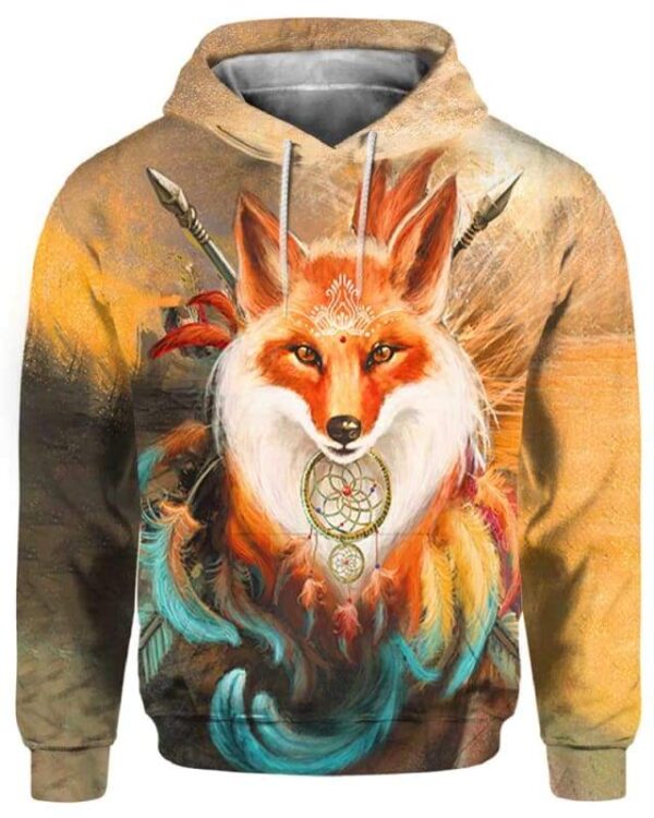 Fox Warrior - All Over Apparel - Hoodie / S - www.secrettees.com