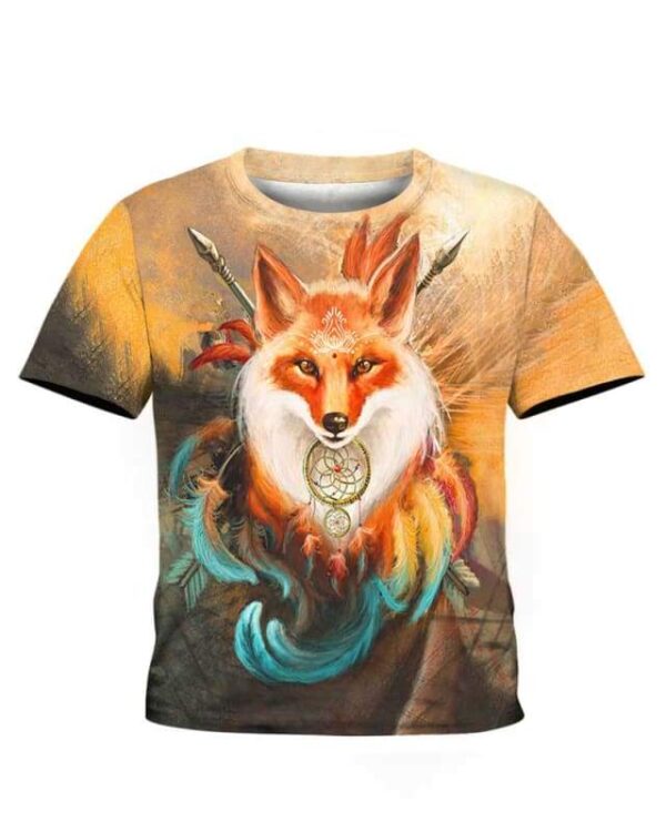 Fox Warrior - All Over Apparel - Kid Tee / S - www.secrettees.com