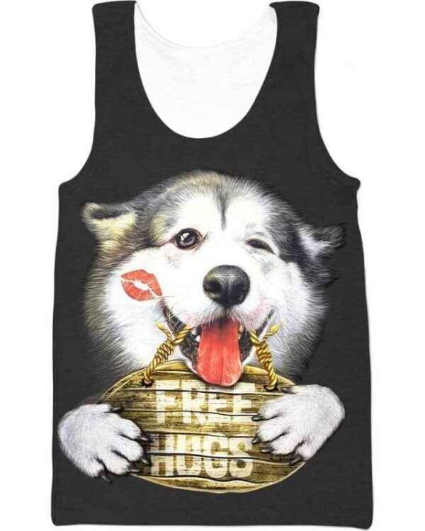 Free Hug_Alaska - All Over Apparel - Tank Top / S - www.secrettees.com