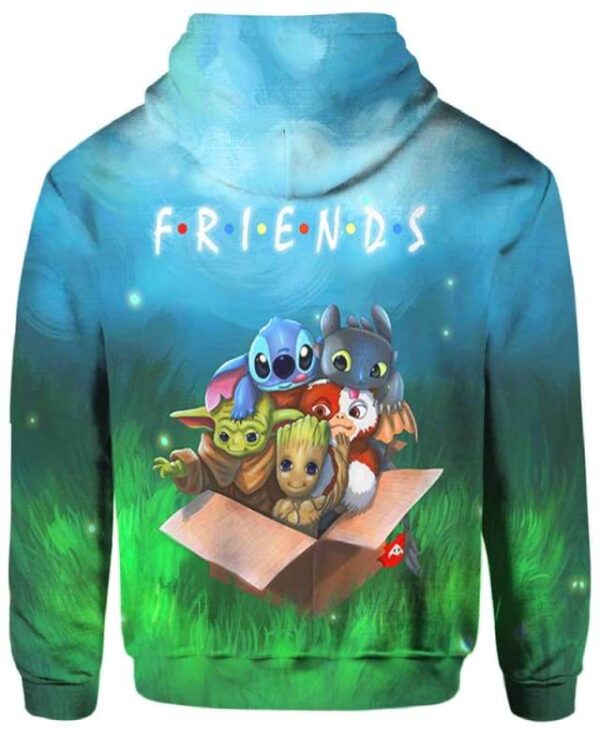 Friends Stitch Toothless Yoda Groot In Box - All Over Apparel - www.secrettees.com