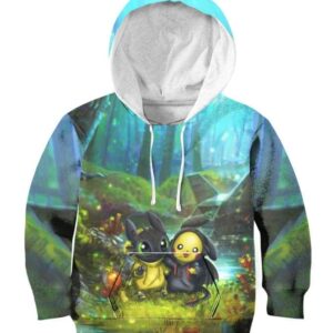 Friendship Forest - All Over Apparel - Kid Hoodie / S - www.secrettees.com