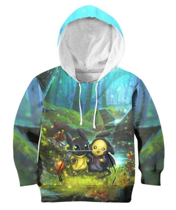 Friendship Forest - All Over Apparel - Kid Hoodie / S - www.secrettees.com