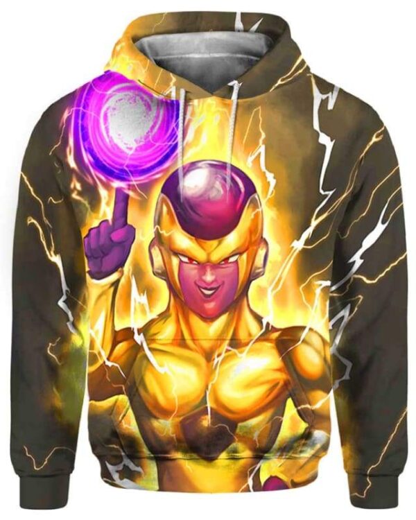 Frieza Gold - All Over Apparel - Hoodie / S - www.secrettees.com