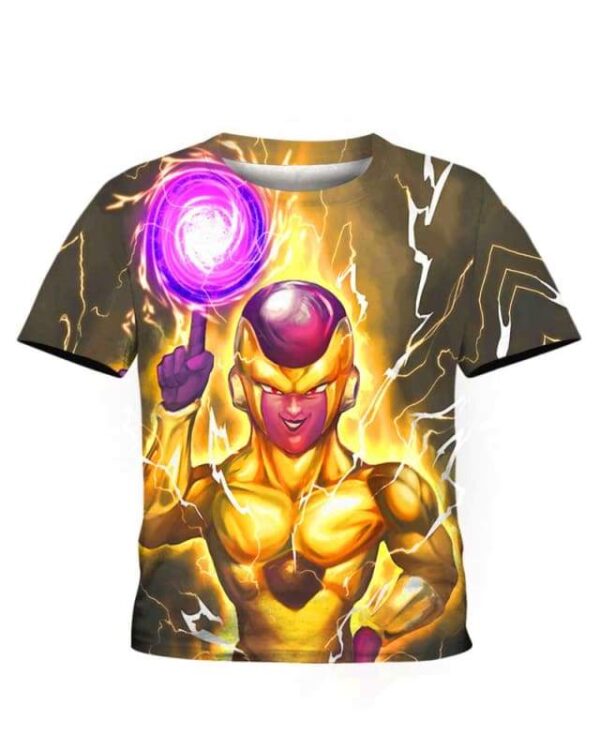 Frieza Gold - All Over Apparel - Kid Tee / S - www.secrettees.com