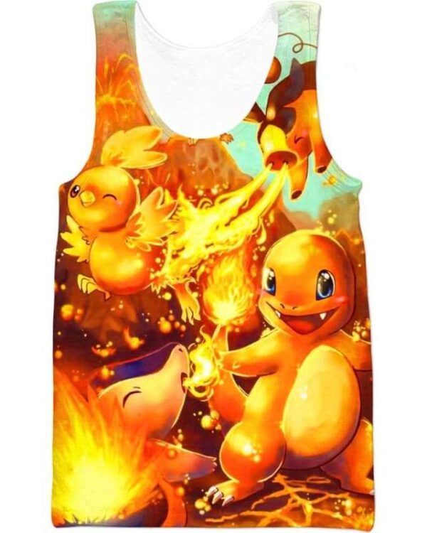Frolic With Fire - All Over Apparel - Tank Top / S - www.secrettees.com
