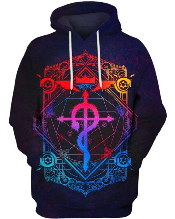 Fullmetal Alchemist - All Over Apparel - Hoodie / S - www.secrettees.com