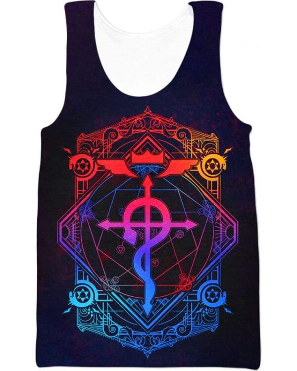 Fullmetal Alchemist - All Over Apparel - Tank Top / S - www.secrettees.com