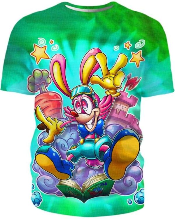 Funny Bunny - All Over Apparel - T-Shirt / S - www.secrettees.com