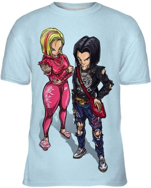 Gang android 17 18 Fashion - All Over Apparel - Kid Tee / S - www.secrettees.com