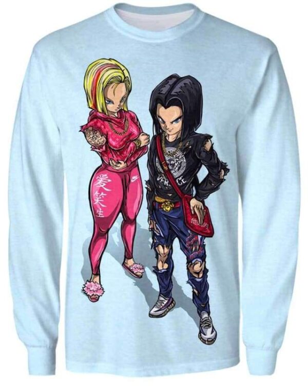 Gang android 17 18 Fashion - All Over Apparel - Sweatshirt / S - www.secrettees.com