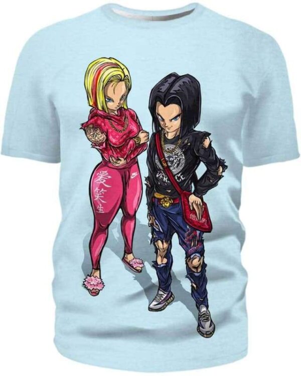 Gang android 17 18 Fashion - All Over Apparel - T-Shirt / S - www.secrettees.com