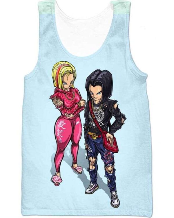 Gang android 17 18 Fashion - All Over Apparel - Tank Top / S - www.secrettees.com