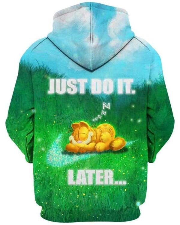 Garfield - Just Do It Later - All Over Apparel - www.secrettees.com