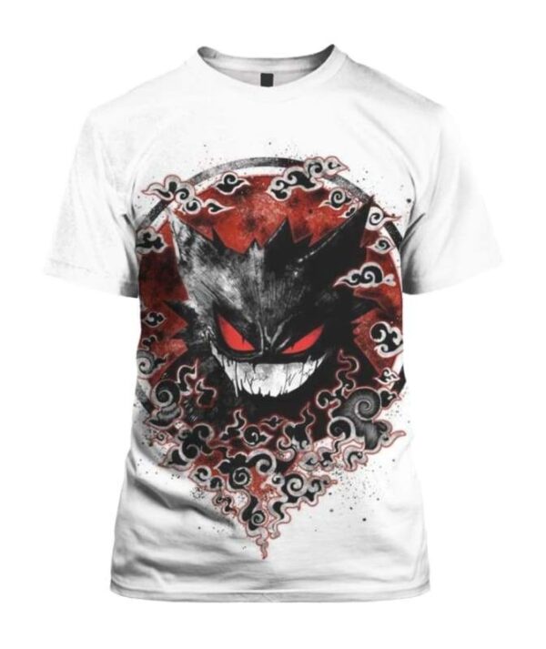 Gengar Akatsuki - All Over Apparel - T-Shirt / S - www.secrettees.com