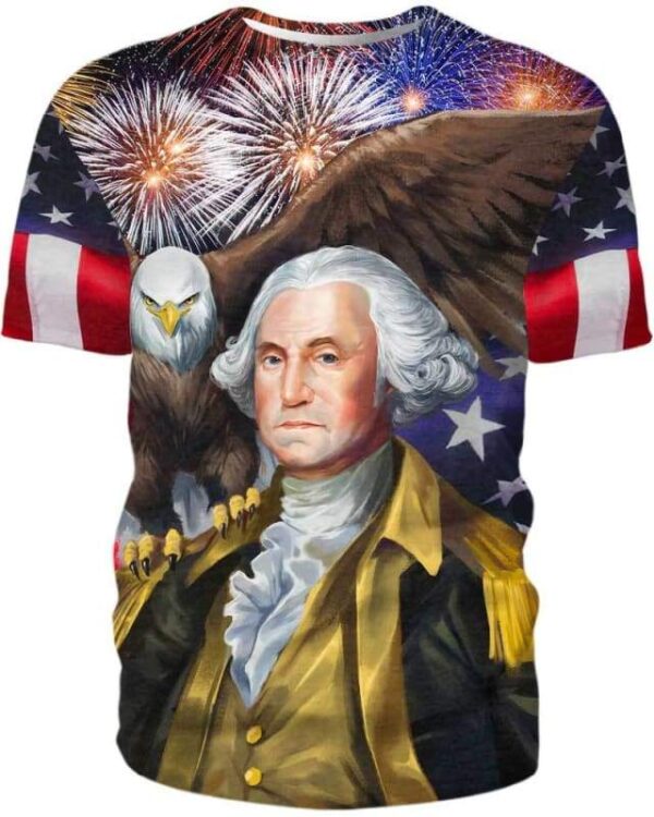 George Washington - All Over Apparel - T-Shirt / S - www.secrettees.com