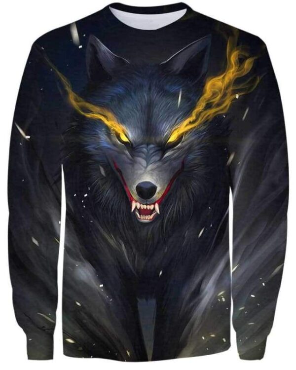 Ghost Wolf - All Over Apparel - Sweatshirt / S - www.secrettees.com