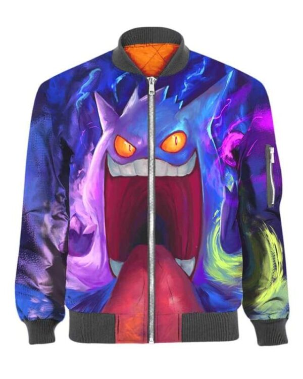 Gigantamax Gengar - All Over Apparel - Bomber / S - www.secrettees.com