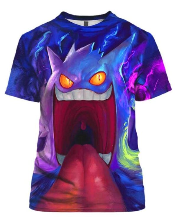 Gigantamax Gengar - All Over Apparel - T-Shirt / S - www.secrettees.com