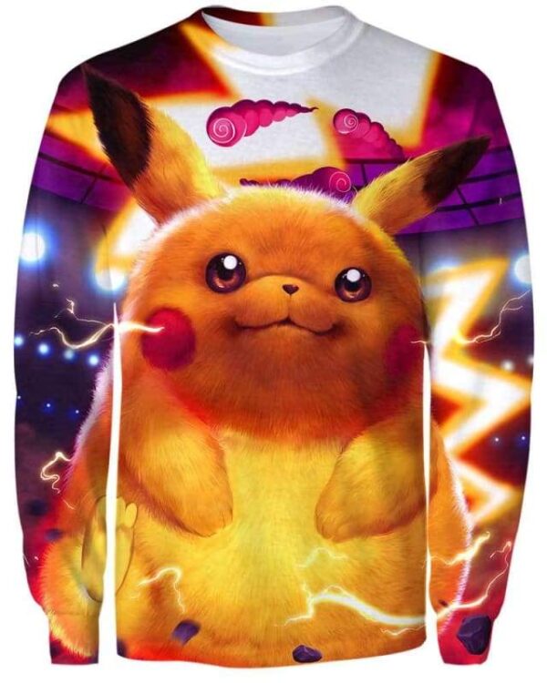 Gigantamax Pikachu - All Over Apparel - Sweatshirt / S - www.secrettees.com