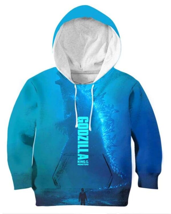 Godzilla King - All Over Apparel - Kid Hoodie / S - www.secrettees.com